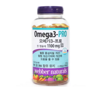 웨버네츄럴오메가프로 1 390mg x 180캡슐