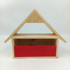 원목 전원주택 우편함 편지함 빌라우편함 HV12, 우편함 1구-RED 29x12x14cm