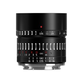 티티아티산 소니 E 마운트 APS-C 렌즈 50mm F0.95 블랙실버