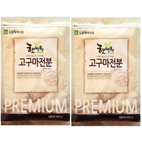 김포맥아식품 국산 고구마 전분 400g 가루, 2개