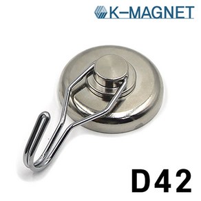 kmagnet 초강력 네오디움 회전형 고리자석 후크, 회전형 42mm, 1개