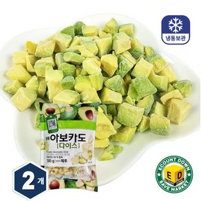 냉동 아보카도 다이스 500g, 2개