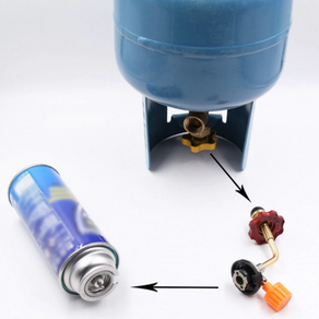 파파지아 부탄가스 충전 어탭터 내구성 튼튼 쉬운 사용 휴대 편리, 1개