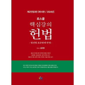 로스쿨 핵심강의 헌법:법전협 표준판례 반영, 윌비스