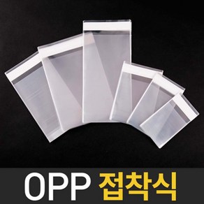 추억담기 opp접착봉투 4x6+4 200매 오피피 포장 비닐, 접착4x6+4