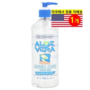 Fuit of the Eath 애프터 선 케어 알로에 베라 클리어 알로에 겔 무향, 567g, 1개