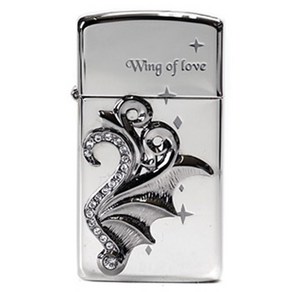 ZIPPO 지포라이터 슬림 ﻿Wing of Love Slim SV