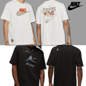 [당일발송] 나이키 NIKE 남녀공용 오버핏 그래픽 남성 여성 반팔 티셔츠 여름 반팔티