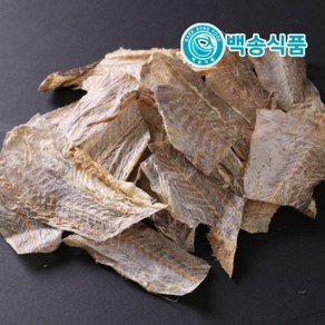 백송식품 명태껍질 황태 껍질 콜라켄 덩어리 대용량 500g, 1개