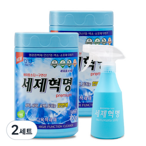 세제혁명 프리미엄 다목적 세제 700g 2p + 분무기 세트, 2세트