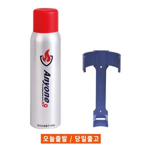 애니원119 스프레이식 소화기 4종 / 휴대용 가정용 차량용 캠핑용 K급 소화기 [거치대포함], 555g, 1개