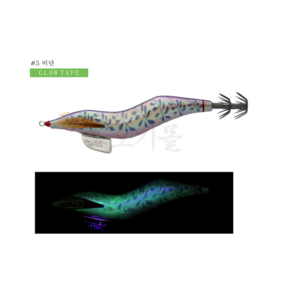 [오기몰] 니켄 파공 오동목 에기 3.5호 쉘로우 타입 대왕 무늬오징어 에깅, 파공 오동목 #5 비단 3.5호, 1개
