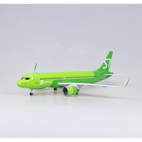 시베리아 S7 항공 비행기모형 다이캐스트 항공기 여객기 모형 A320neo 1:80, 기본형, 1개