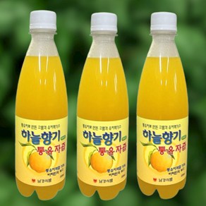 무농약 유자즙 유자차 유자청 유자원액 에이드 엑기스, 6개, 500ml, 1개입