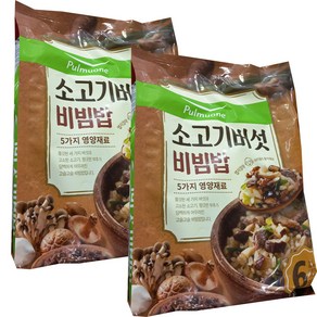 코스트코 풀무원 소고기버섯 비빔밥 아이스포장무료, 1.572kg, 2개