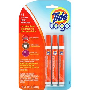 타이드 투고 스테인 리무버 휴대용 세탁 얼룩제거 펜 TIDE TO GO STAIN REMOVER PEN 3개 X 1팩