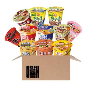 알뜰애 농심 누들핏 6종+신라면 소컵+짜파게티범벅 소컵+오뚜기 컵누들 우동+컵누들 찜닭+까르보불닭 1개씩