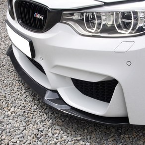 BMW M4 쿠페 컨버터블 F82 F83 프론트립 댐 파츠 호환 용품, M4 프론트립 (블랙유광) V타입