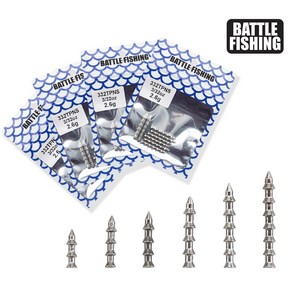 [국내당일발송] 배틀피싱 텅스텐 인서트싱커-지퍼백 (BTPNS-P), 5/64oz (BTPNS-P-564), 1개
