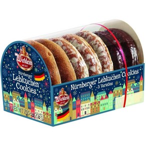 Wicklein Fine Oblaten Buggaf Lebkuchen Assotment Wicklein Fine Oblaten Buggaf Lebkuchen 구색, 1개, 199g