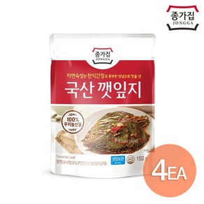 종가집 종가집 국산 깻잎지 150g x 4개