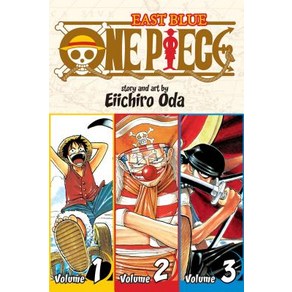 (영문도서) One Piece (Omnibus Edition) Vol. 1: Includes Vols. 1 2 & 3 Papeback, Viz Media, English, 9781421536255