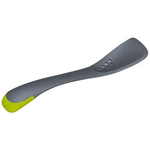 Joseph Joseph - Uni-tool 5-in-1 Silicone Kitchen U Joseph Joseph - Uni-tool 5-in-1 실리콘 주방 기구 홈형 스푼, Gey, 1개