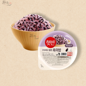 햇반 흑미밥, 130g, 24개