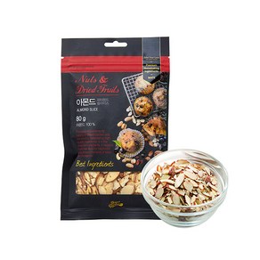 [브레드가든]껍질있는 아몬드슬라이스(Almond/80g), 1개