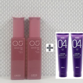 아모스 리페어 CMC 오일 100ml x 2(200ml) + 휴대용 컬링 에센스 40ml x2(80ml) 증정, 2개