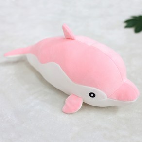 [모사찌] 모찌 돌고래 인형 2size 애착인형 봉제 장난감, 1개, 핑크, 44cm