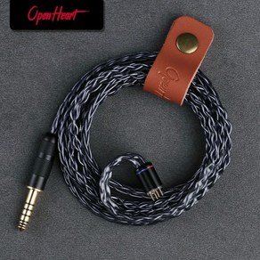 OPENHEART 블루 이어폰 케이블 업그레이드 밸런스드 교체 실버 도금 구리 2.5mm 3.5mm 4.4mm MMCX 0.78 2 핀 QDC 8 코어, Blue 2.5-0.78 2PIn B, 1개