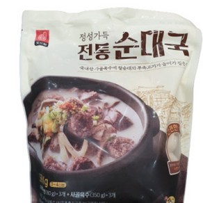 도드람 정성가득 전통 순대국 1 590g 3인분(냉장배송), 2개, 1.59kg