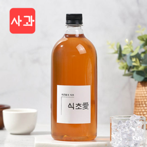 천연 자연 발효 식초 사과 100% 무첨가 500ml, 1개, 1L, 사과 비니거