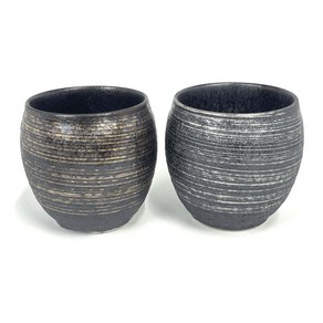 ARITA WARE 크리스털 채색 소주잔 2개입 650g, 1개, 골드, 실버