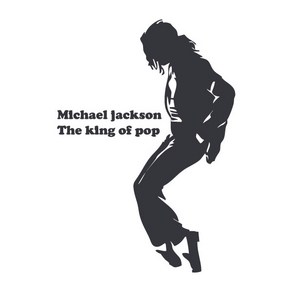 오피스왕국 마이클잭슨 michaeljackson1 그래픽 스티커, 다크그레이