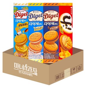 다이제샌드 3종 (우도땅콩 + 바닐라 + 초코) + 나 치즈크림, 1개