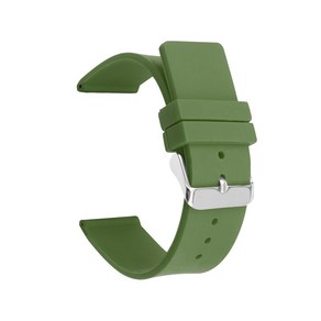 [호환] 부드러운 실리콘 시계 밴드 스트랩 범용 고무 컬러 교체 팔찌 액세서리 12mm 24mm, 14 Amy geen, 02 16mm