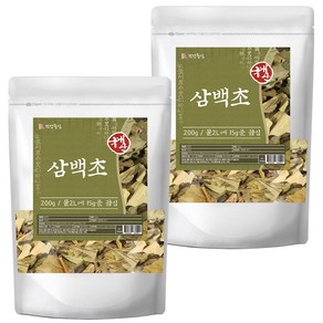 건강중심 국산 말린 삼백초 잎, 2개, 200g