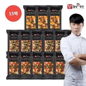 [하프클럽/최현석셰프]횡성축협 한우 사각피자 15팩(콤비네이션 6팩+불고기피자 6팩+콰트로치즈 3팩), 1개