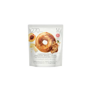딜라이트 프로젝트 치즈&복숭아 프로틴 베이글칩 단백질 간식, 5개, 55g