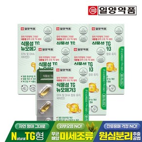 식물성 TG 뉴오메가3 30캡슐 6박스 / 4세대 nTG 오메가3 엔티지 비타민D, 없음, 6개