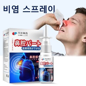 코 케어 스프레이 재채기 코감기 코막힘, 2개, 30ml