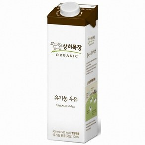 상하목장 유기농 우유, 900ml, 12개