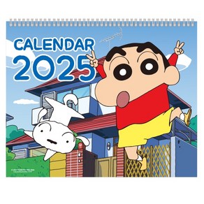 2025빨간머리앤 짱구는못말려 탁상용 벽거리 미니 캘린더, 1개, 짱구는못말려벽걸이캘린더(블루)