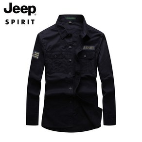 JEEP SPIRIT 남성용 긴팔 셔츠 카고 밀리터리 캐주얼 카라 셔츠 FL2597+사은품