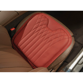 차량용 방석 허리쿠션 bmw 벤츠 아우디 메모리폼, 1개, 레드 방석