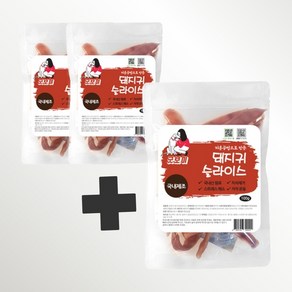 굿보이 수제간식 돼지귀슬라이스2+1 천연간식 수제간식, 3개