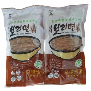 순수 국산 늘보리로 만든 납작보리면 500g/칼국수/파스타/소면/볶음면/짜짱면용, 1개, 500g