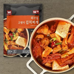 외갓집 [외갓집] 국내산 배추와 돼지고기로 만든 고랭지 김치찌개 500g X 3팩, 3개